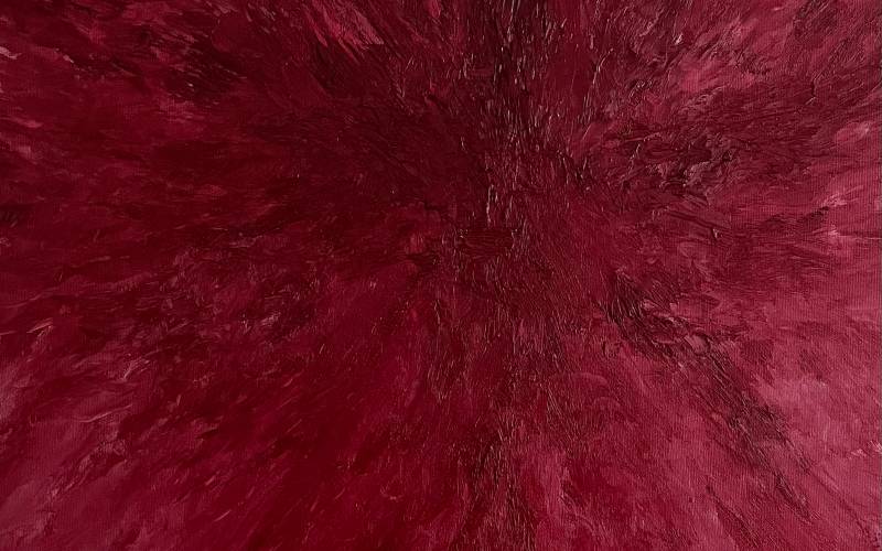 Abstract oil painting - contemporary art by Nabil Zitouni - Leidenschaft / Passion