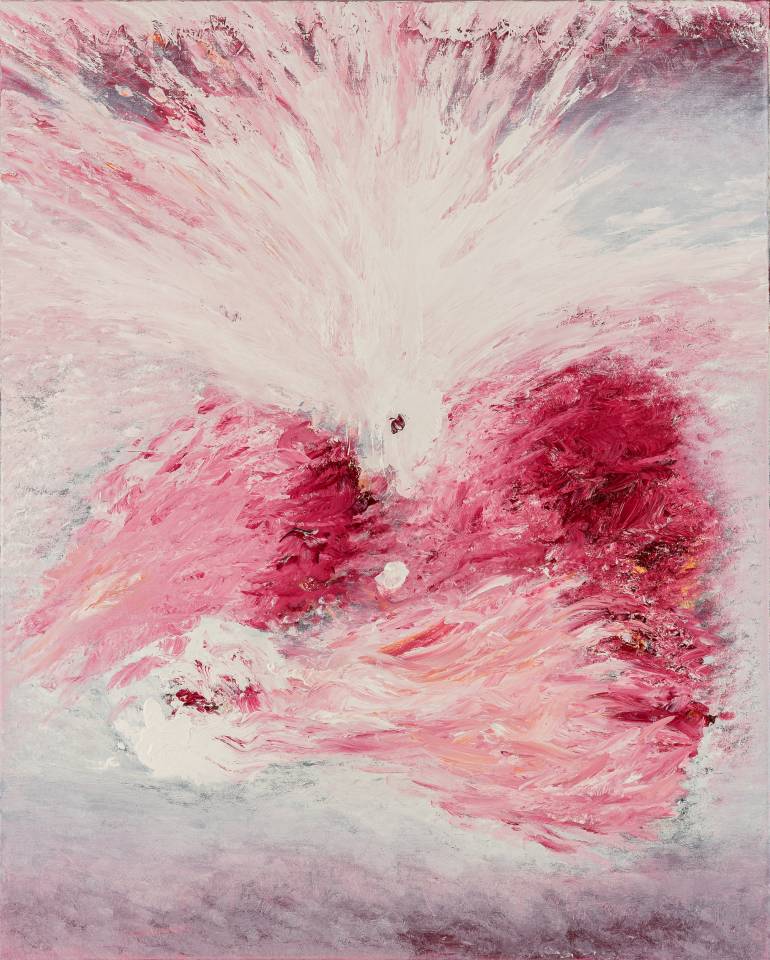 Oil painting "Wiederkehrende Ungeduld" Contemporary Art from Nabil Zitouni - Abstract artwork