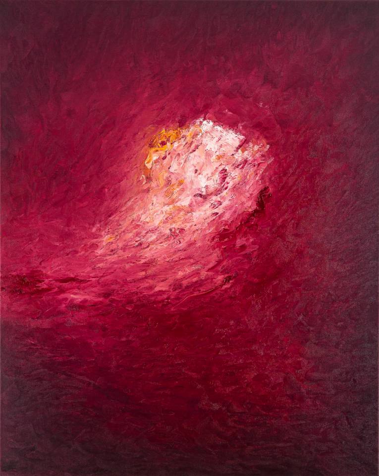 Ölgemälde "Dans ta Chaleur" Öl auf Leinwand - oil painting - abstract artwork, contemporary art
