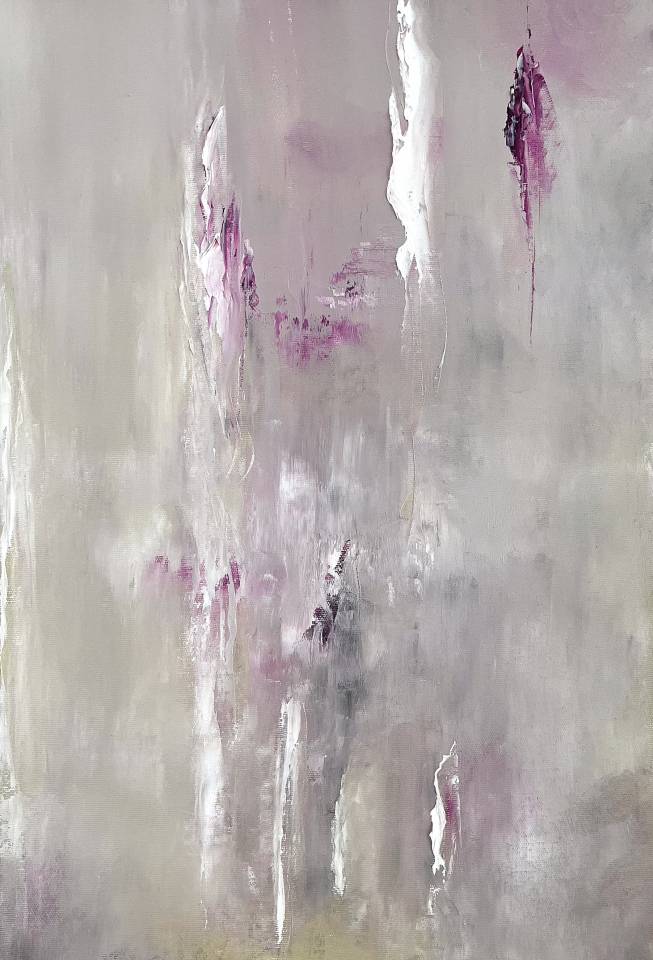 Abstract oil painting - contemporary art by Nabil Zitouni - Selbstkontrolle