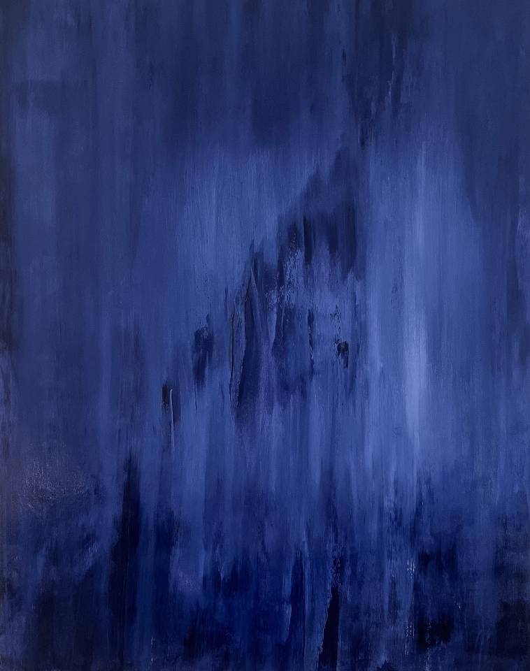 Abstract oil painting - contemporary art by Nabil Zitouni - The Existence of Time
