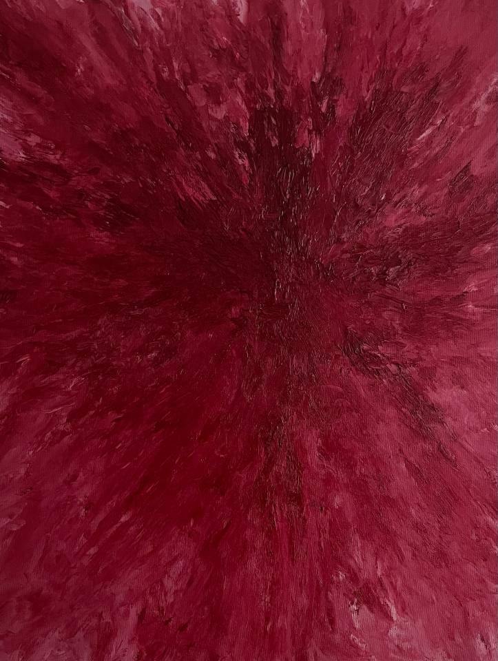 Abstract oil painting - contemporary art by Nabil Zitouni - Leidenschaft / Passion