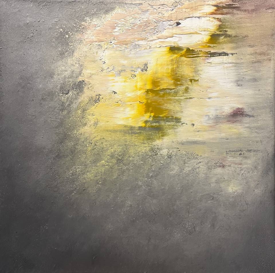 Abstract oil painting - contemporary art by Nabil Zitouni - Vorstellungskraft / Imagination