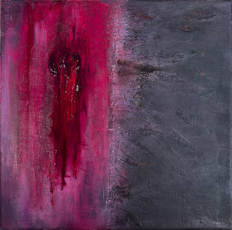 Abstract oil painting - contemporary art by Nabil Zitouni - Unverhandlung
