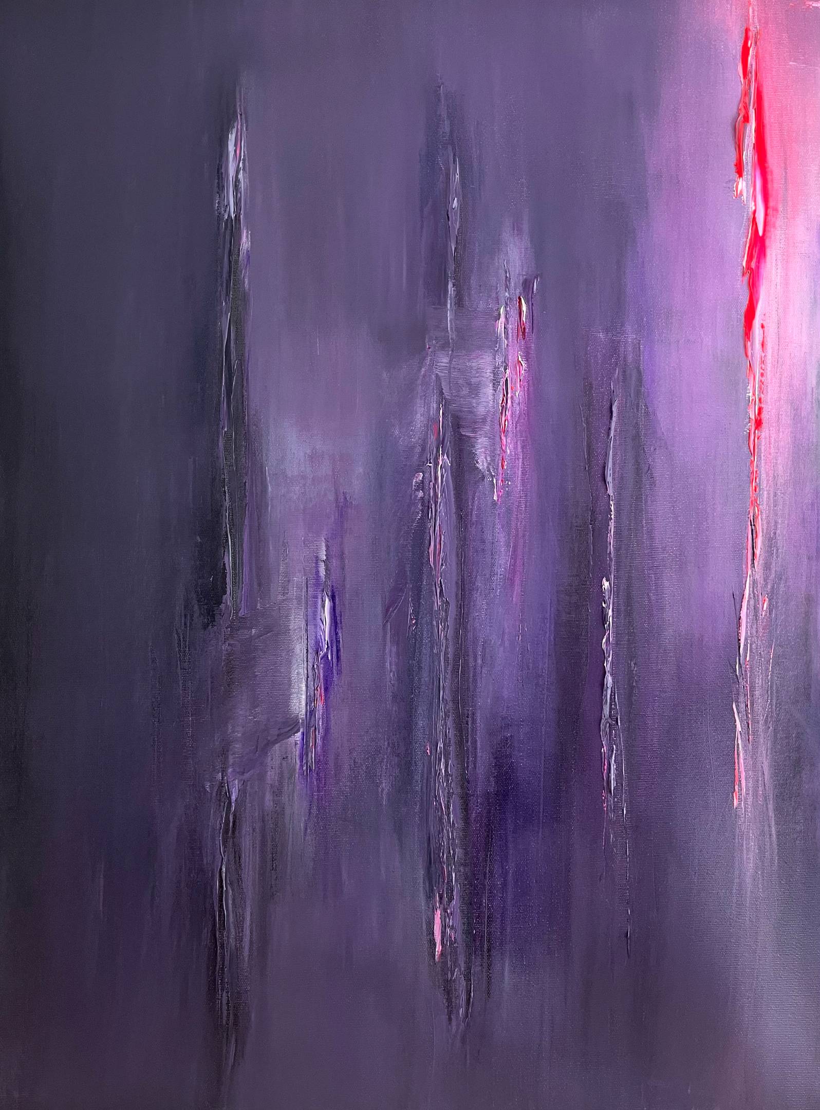 Abstract oil painting - contemporary art by Nabil Zitouni - Push the limit