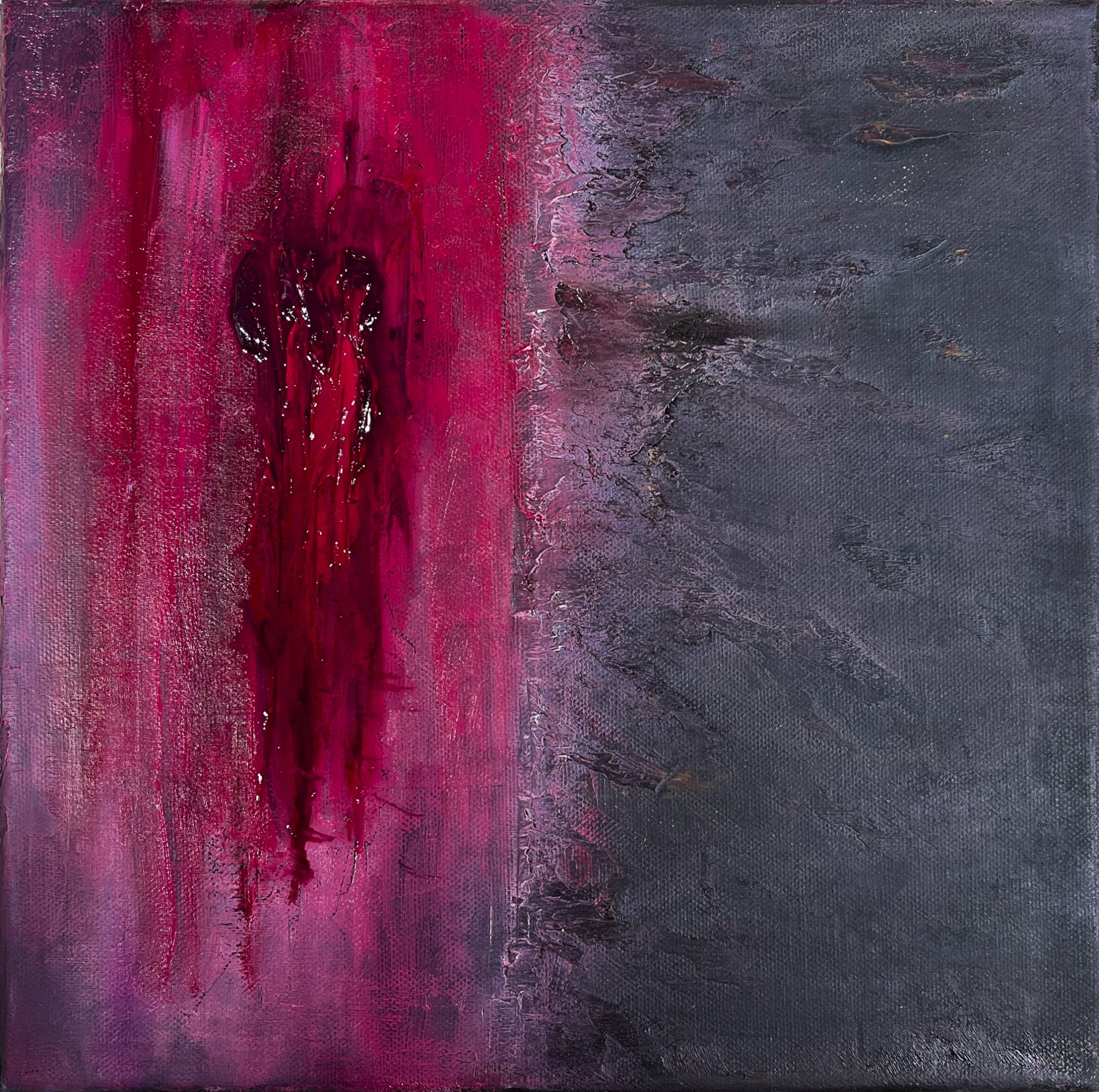 Abstract oil painting - contemporary art by Nabil Zitouni - Unverhandlung