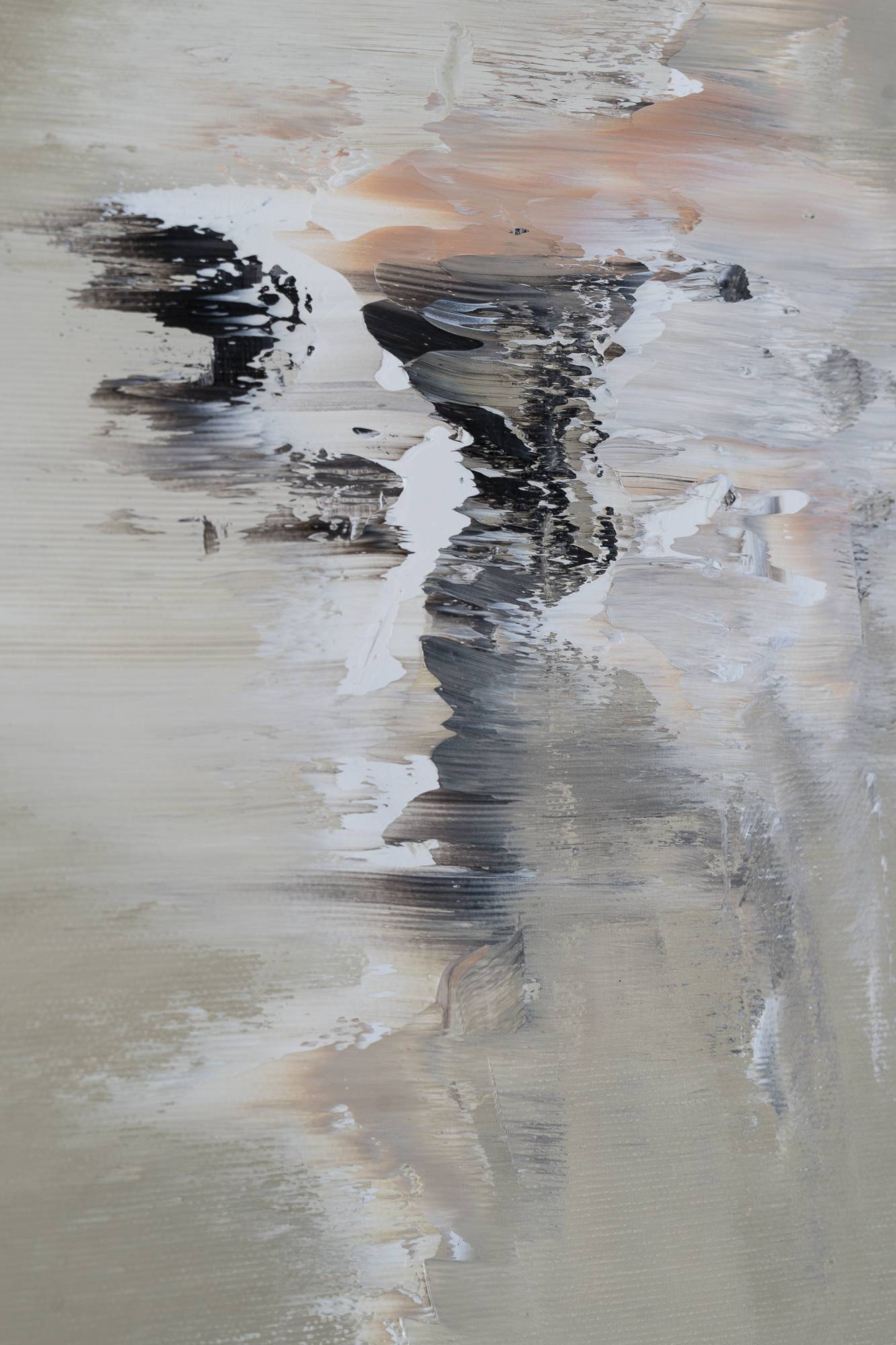Abstract oil painting - contemporary art by Nabil Zitouni - Poise, 2026