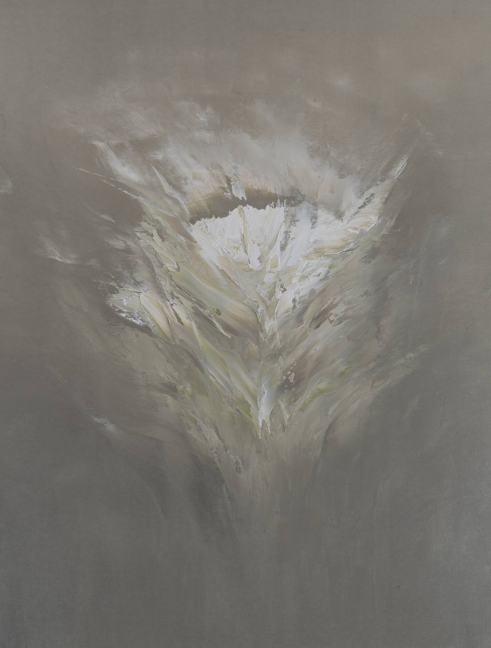 Abstract oil painting - contemporary art by Nabil Zitouni - Awakening